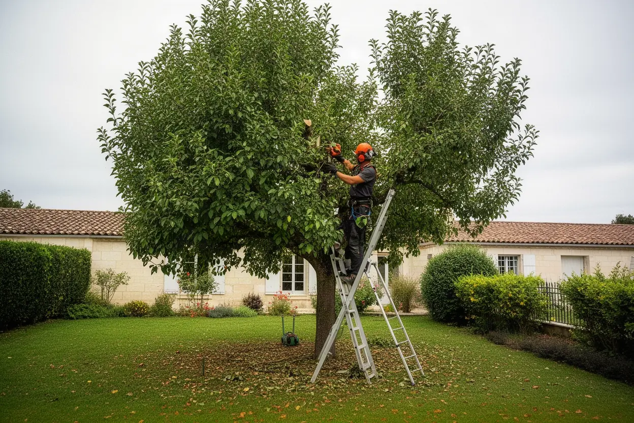 Éclaircie douce arbres Saint-Benoît Vienne