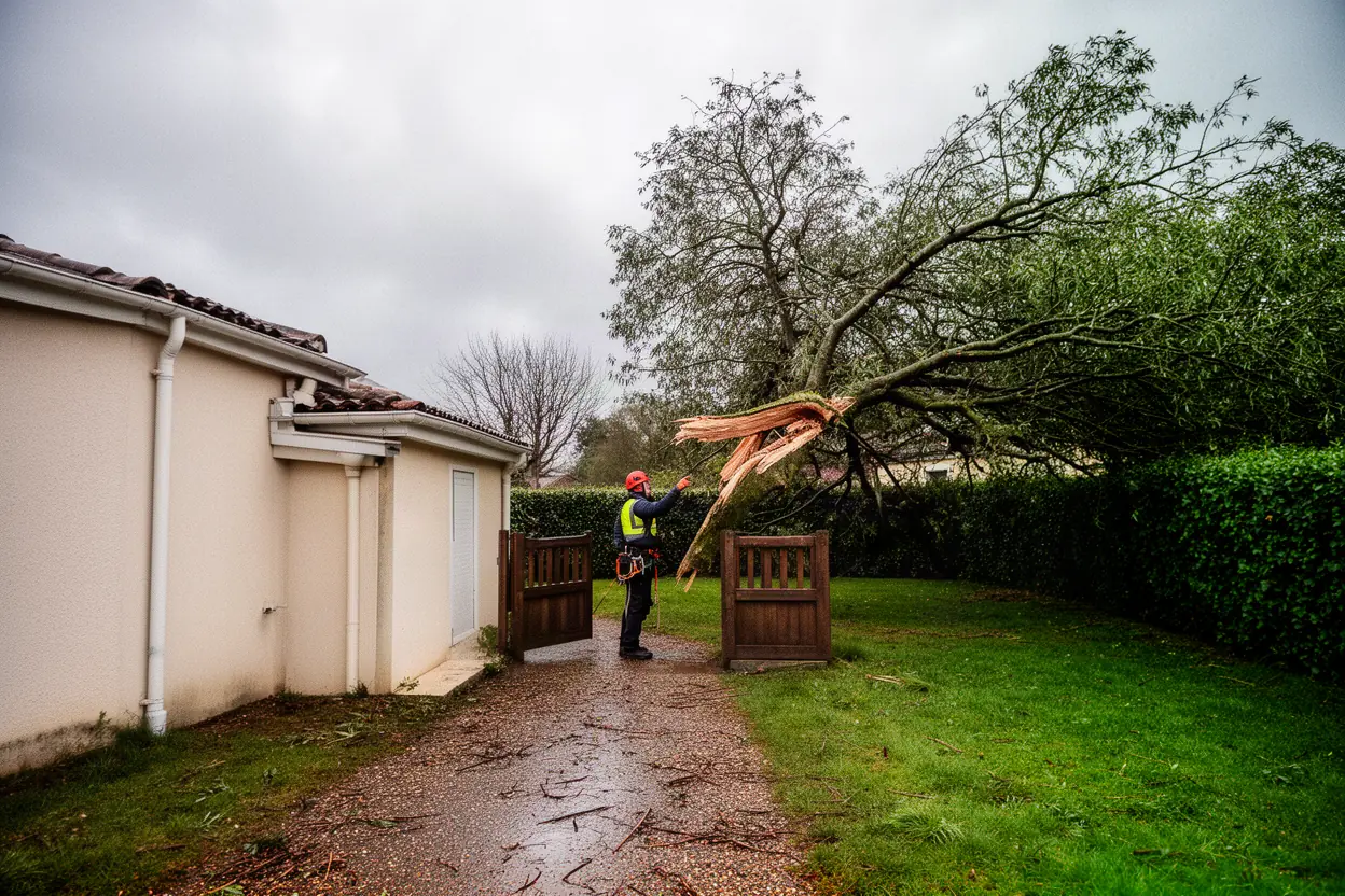 Branche dangereuse sécurisée à Saint-Benoît